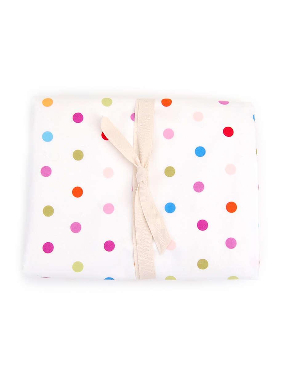 Kukunest Happy Dots Fitted Cot Sheet