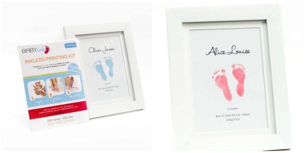 Baby Ink - inkless, mess free, non-toxic printing kit & Frame Set