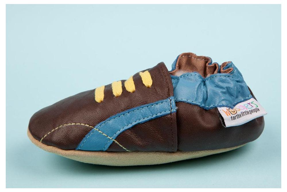 Chocolate and Blues Kick Woddlers Baby Shoes