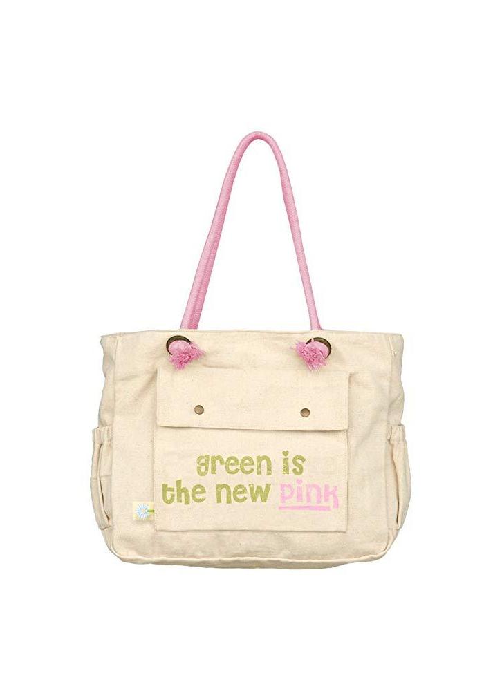 Dandelion Organic Cotton Tote Bag - Green is the New Pink