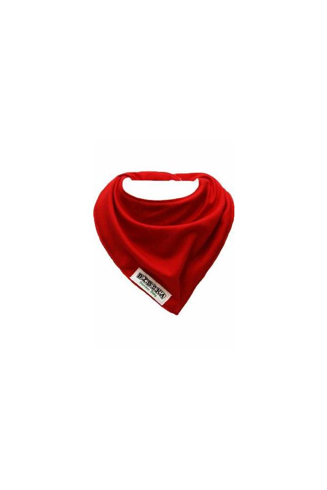 Fire Engine Red Organic Cotton/Bamboo Bibska Bib