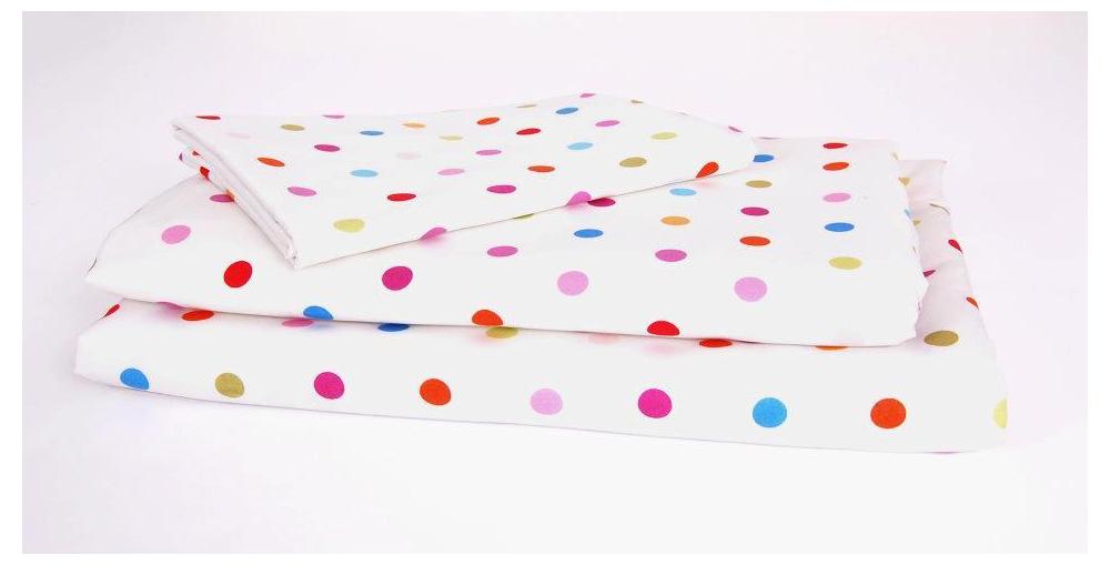 Kukunest Happy Dots Single Sheet Set