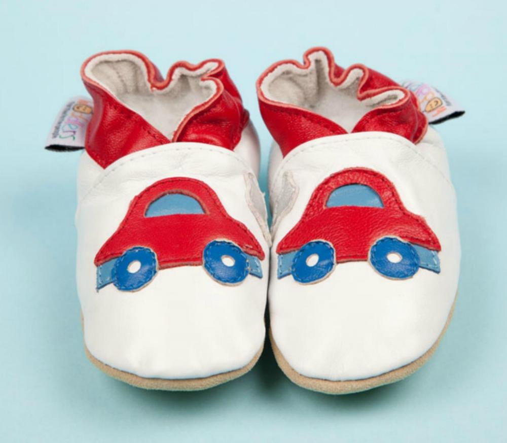 Little Red Car Woddlers Baby Shoes
