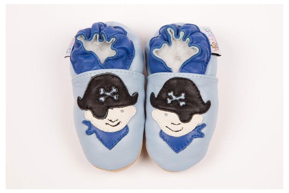 Navy Pirate Woodlers Baby Shoes