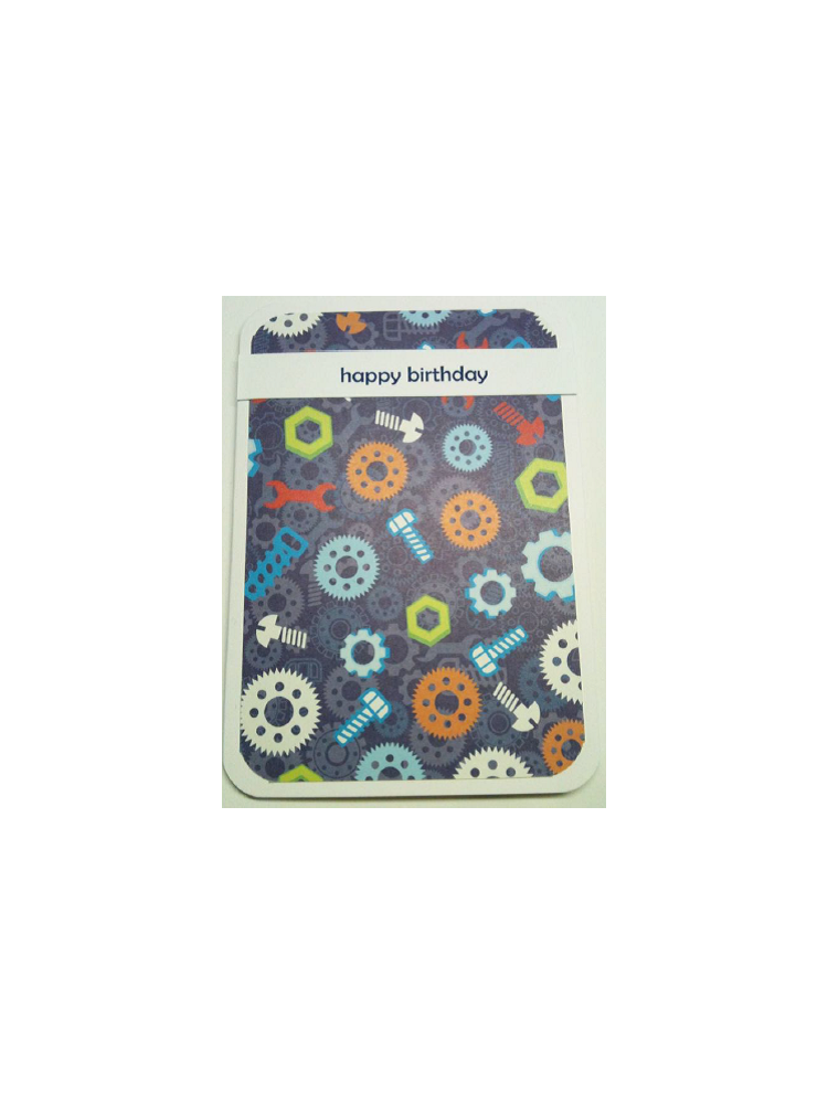 Nuts, Bolts & Clogs Birthday Card