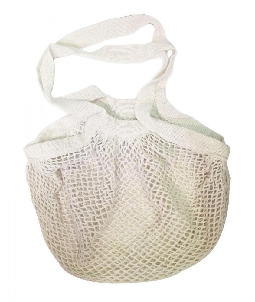 Organic Cotton Large String Mesh Shopping Bag