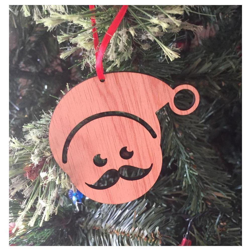 Santa Recycled Wood Christmas Decoration by Scoop Designs