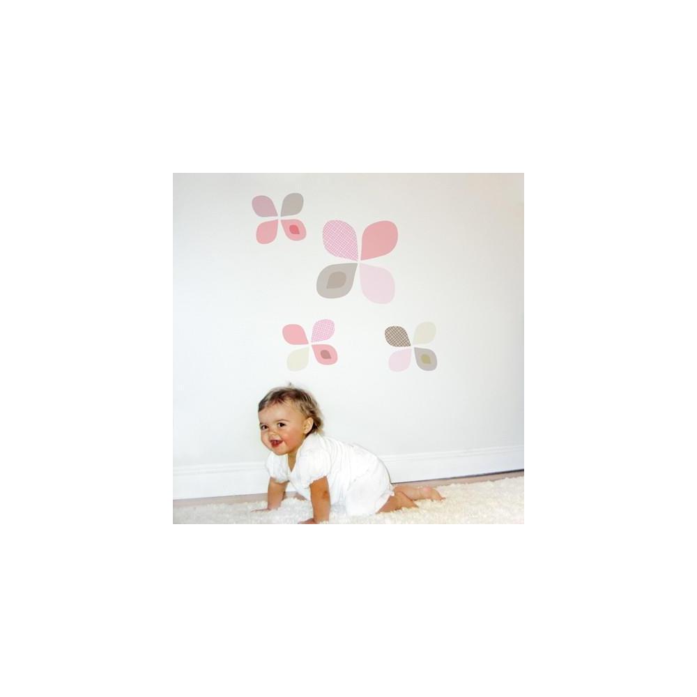 Trendy Peas Petal Fabric Wall Decal