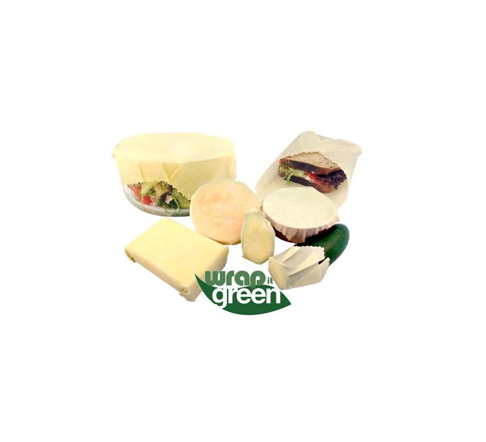 Veggie Beeswax Wraps set of 5 by Wrap it Green