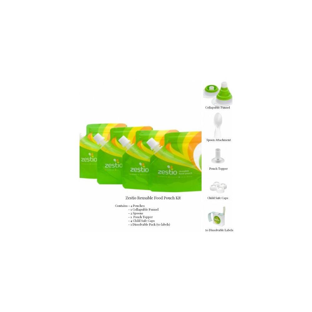 Zestio Reusable Food Pouches Starter Kit