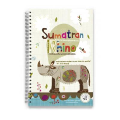 Ecojot Recycled Paper Sketch Book - Sumatran Rhino