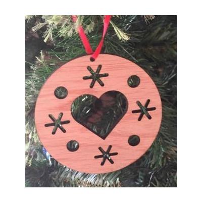 Heart Recycled Wood Christmas Decoration by Scoop Designs