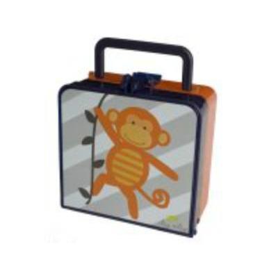 Itzy Ritzy Bento Lunchbox and Reusable Bag Set in Monkey Mania