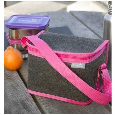 LunchBots Pink Insulated Lunch Bag