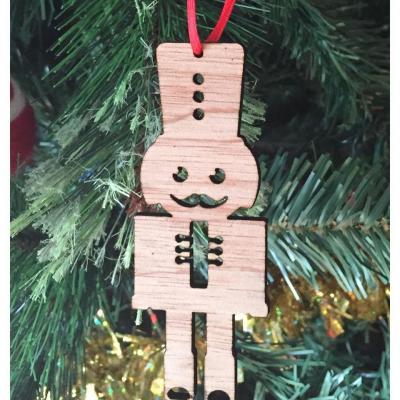 Nutcracker Recycled Wood Christmas Decoration by Scoop Designs