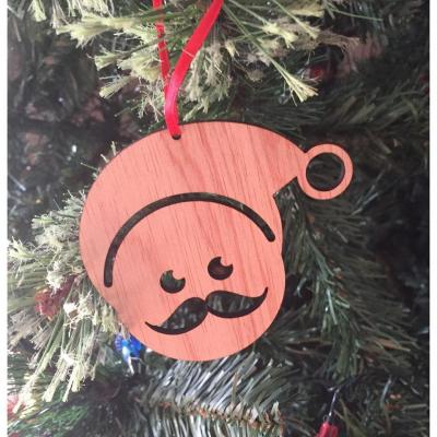 Santa Recycled Wood Christmas Decoration by Scoop Designs