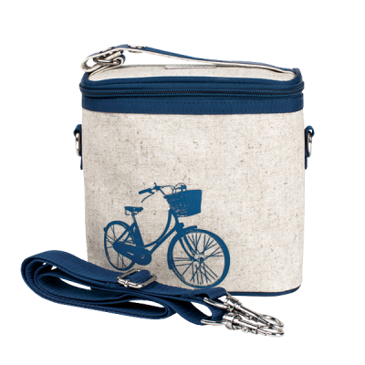 So Young Blue Bicycle Large Insulated Cooler Bag